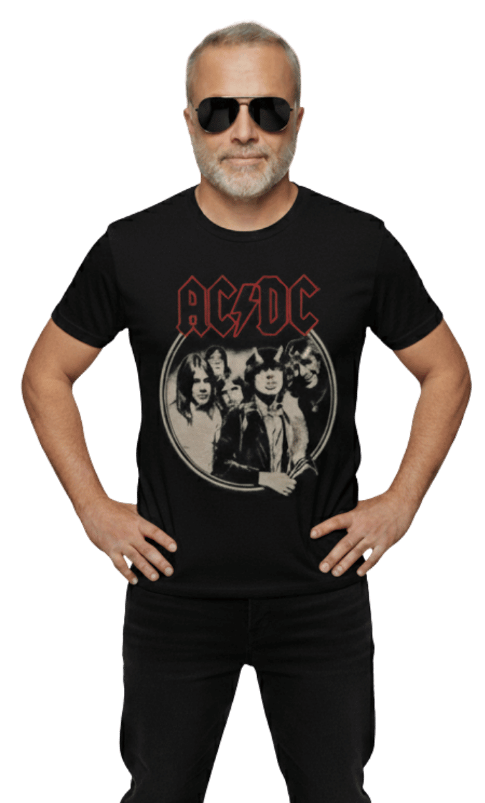 Jason Kearney In ACDC Shirt
